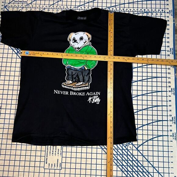 NBA Youngboy T-Shirt Size XXXL Black Polo Bear Graphic Short Sleeve 38 Baby - Picture 8 of 8